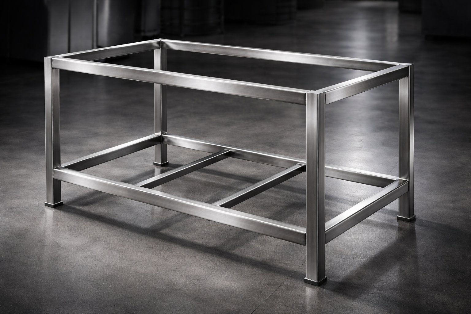 Estructura tipo bastidor en acero inoxidable AISI 304